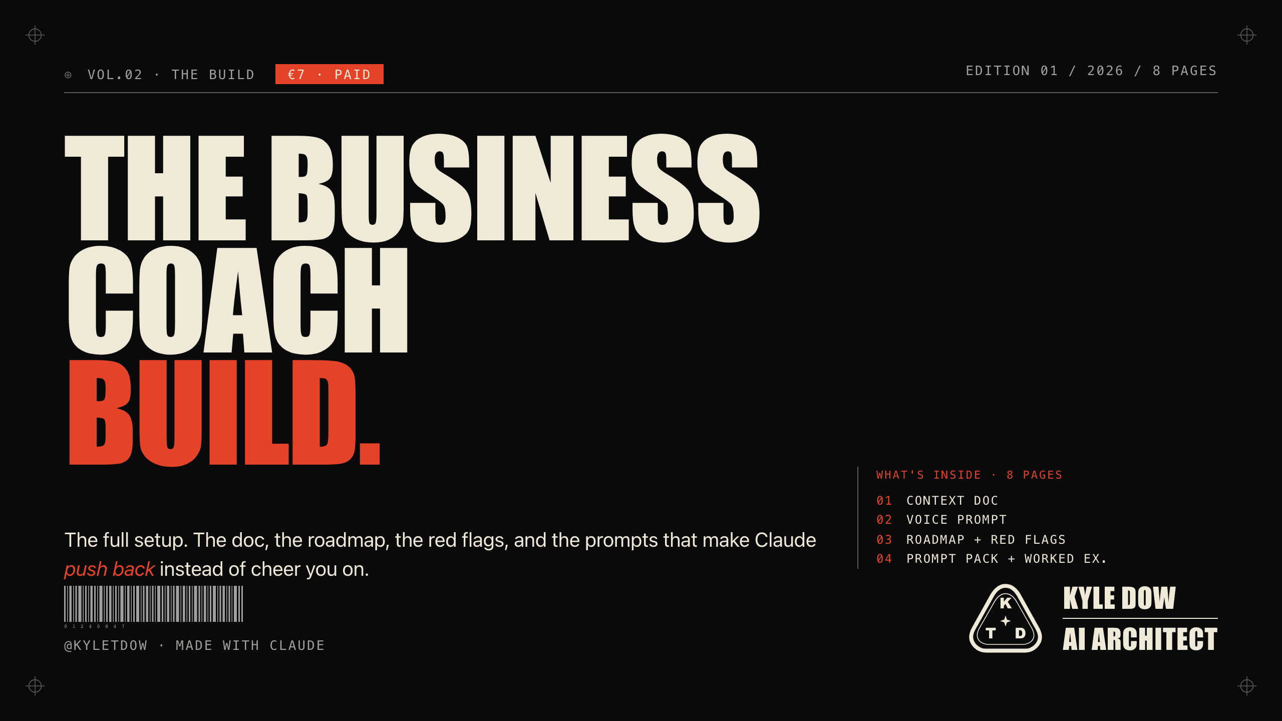 Business Coach — Build